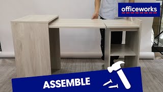 Stirling Hideaway Desk Assembly Instructions [upl. by Senoj94]