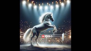 Black horse vs white horse boxing match fight marvelanimalsavengersshortstrending [upl. by Behre651]