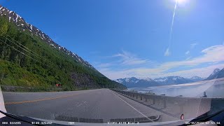 Scenic Drive from Anchorage to Seward Alaska [upl. by Eanerb171]