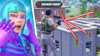 JAI TRICKSHOT le PLUS GROS HACKER de FORTNITE  cétait incroyable🤯 [upl. by Zetnas]