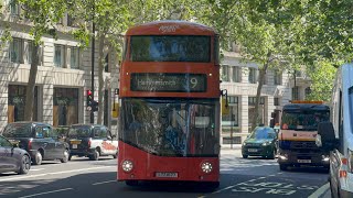 Shabby FRV  TFL Bus Route 9 Aldwych  Hammersmith  The New Routemasters  London United RATP [upl. by Anwadal]