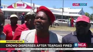 Brackenfell High Protest  Stun grenades at Brackenfell [upl. by Cobby]