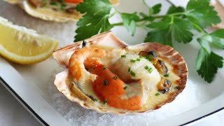 Recette  Coquilles SaintJacques à la dieppoise [upl. by Malvina]