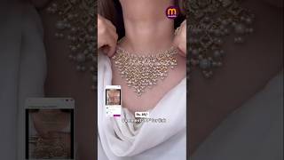 Beautiful necklace set meesho meeshohaulethnic jewellerycollection jewellery onlineshopping [upl. by Schrick]