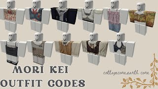 MORI KEI CLOTHES CODES for rp games cottagecore whimsical fairycore cottagecore sunnycodes [upl. by Anitnahs766]