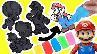 The Super Mario Bros Movie DIY Playdoh Characters Crafts for Kids [upl. by Acsehcnarf828]