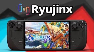 Monster Hunter Stories Ryujinx 111330 Switch Emulation On Steam Deck [upl. by Nazar383]