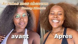 JE TEINS MES CHEVEUX AVEC CRÈME OF NATURE Honey Blonde [upl. by Ethbinium]