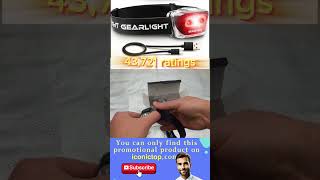 GearLight USB Rechargeable Headlamp Flashlight Review headlamps flashlight shortvideo [upl. by Trudie]