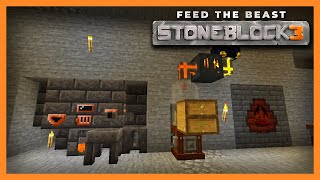 FTB Stoneblock 3  The First Chicken Garden Cloche and Tinkers Smeltery  E04  1182 Modpack [upl. by Nyllek]