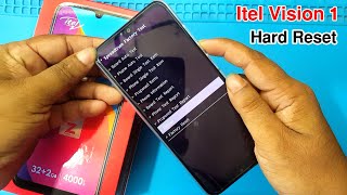 Itel Vision 1 Hard Reset  Itel L6005 Pattern unlock [upl. by Rekcut96]