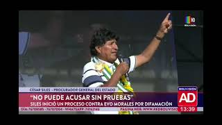 Procurador César Siles inicia proceso contra Evo Morales por difamación [upl. by Ahsiruam]