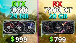 AMD  Cheaper and better  RTX 3090 24 GB vs RX 7900 XT 20 GB [upl. by Anibla]