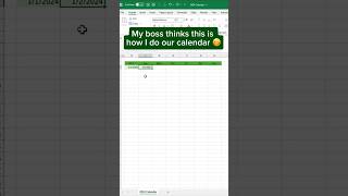 Create a 2024 Excel Calendar in SECONDS [upl. by Arbba]