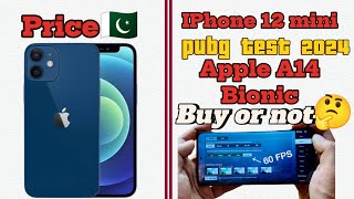 iPhone 12 Mini PUBG Mobile Test 2024  Apple A14 Bionic  Price amp Review [upl. by Krid]