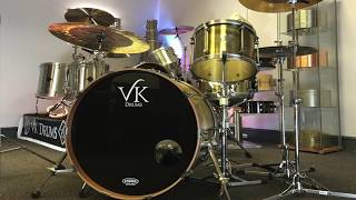 VK Drums Brass Drum Kit 13 16 24 amp 13x6 snare [upl. by Aneled425]