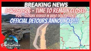 BREAKING NEWS  OFFICIAL DETOUR I26 and I40 including TIME TO REMAIN CLOSED [upl. by Anisirhc717]