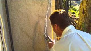 Caulking stucco cracks [upl. by Berte]