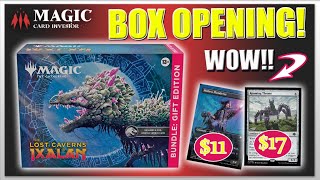 MTG The Lost Caverns of Ixalan GIFT BUNDLE Box Opening [upl. by Neitsirhc]