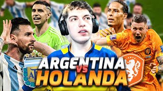 REACCION AL ARGENTINA 2 4 PAISES BAJOS 3  CUARTOS DE FINAL DEL MUNDIAL QATAR 2022 [upl. by Stace]