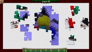 Holiday Jigsaw Christmas jigsaw game [upl. by Arahc]