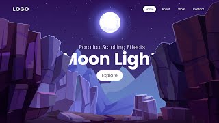 Parallax Scrolling Website  How to Make Website using Html CSS amp Javascript [upl. by Immanuel246]