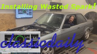 BMW E30 325 Rusefi Wasted Spark Install  Bluepty The Boosted Beater Video 5 [upl. by Anawek759]