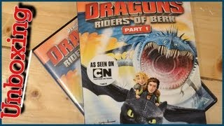 DRAGONS RIDERS OF BERK DVD UNBOXING [upl. by Godric]