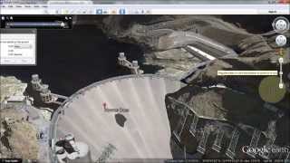 A Crack In Hoover Dam Google Earth 666 and 322 [upl. by Bremer]