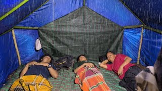 diguyur hujan deras petir dan badai camping amp Fishing tidur nyenyak sampai pagi [upl. by Cyrill240]