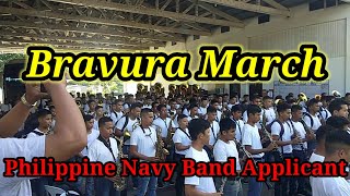 Bravura march  Philippine Navy Band applicant [upl. by Eniamart]