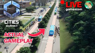 CITIES SKYLINES2 GAMEPLAY  Building an Airport  Live from Gamescom 2023 [upl. by Gnagflow795]