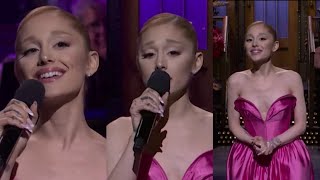 Ariana Grande wows fans with Celine Dion and UFC theme Song on SNL😳 [upl. by Ronna486]