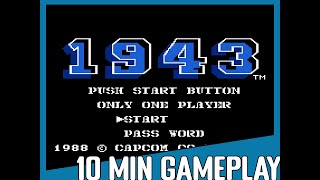 10 Minute Gameplay 1943 The Battle of Midway 1988 NES [upl. by Llener877]