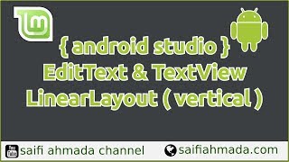 android studio EditText TextView LinearLayout vertical [upl. by Schwitzer]