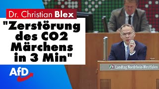 Zerstörung des CO2 Märchens in 3 Minuten  Dr Christian Blex AfD [upl. by Macnair]