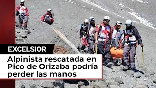 Alpinista rescatada en Pico de Orizaba en peligro de perder extremidades [upl. by Esela]