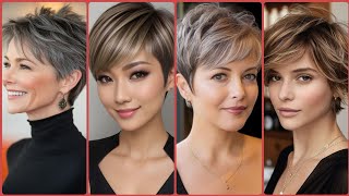 short pixie hairCORTE PELO CORTO DAMAS DE 4550 AÑOS  CORTE DE CABELLO PIXIE BOB CORTO😎 [upl. by Tombaugh]