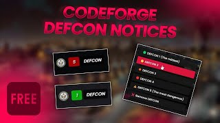 FREE DEFCON alerts to the entire city with UI configurable and 00 ms  FiveM Script ESXQB [upl. by Nylinej82]