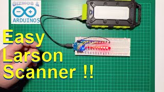 Arduino Larson Scanner  Cyon Scanner  Knight Rider Kit Easy Arduino LED project [upl. by Riggall]