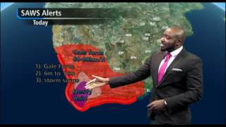 Weather Forecast 80 of rain expected for Western Cape [upl. by Rtoip55]