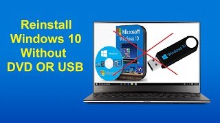 Reinstall Windows 10 Without DVD OR USB  Howtosolveit [upl. by Dranik]