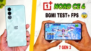 Oneplus Nord CE 4 5G Bgmi Pubg gaming test  Graphics settings  oneplus nord ce 4 bgmi battery test [upl. by Earazed]