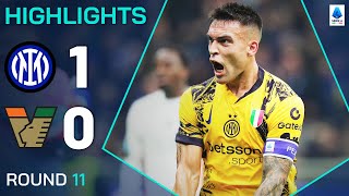 INTERVENEZIA 10  HIGHLIGHTS  Lautaro provides the goods for the Nerazzurri  Serie A 202425 [upl. by Marc]