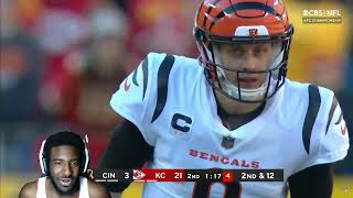 Burrow Over Comes The Odds quotBengals vs Chiefs AFC Championship Highlights  NFL 2021quot REACTION [upl. by Zachery815]