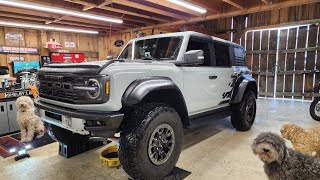 Ford Bronco Raptor OIL CHANGE how to 30 motor [upl. by Meijer542]