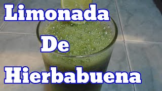 Receta limonada de hierbabuena [upl. by Derick]