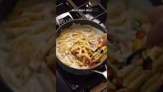 THE TASTIEST WHITE SAUCE PASTA shorts youtube cooking [upl. by Sherwin]