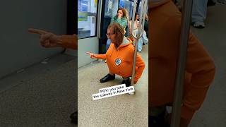 I think I should walk from now on adamrose react funny nyc subway travel funnyvideo [upl. by Nima912]