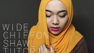 WIDE CHIFFON SHAWL TUTORIAL  2 STYLES [upl. by Sacksen]